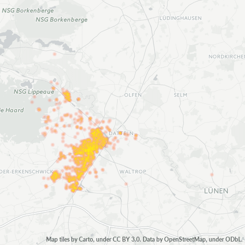 Konsentrasi Perniagaan di Poskod 45711 - Datteln, North Rhine-Westphalia