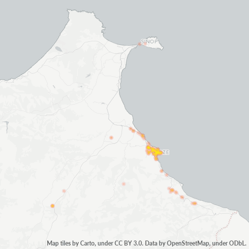 Dami ng Negosyo sa Postal Code 57600 - Gerze, Sinop Province