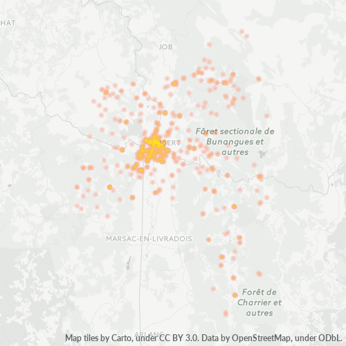 Dami ng Negosyo sa Postal Code 63600 - Valcivières, Auvergne