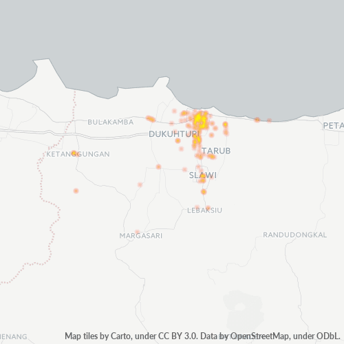 Dami ng Negosyo sa Postal Code 52125 - Tegal, Provinsi Jawa Tengah