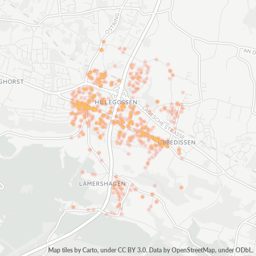 Business Concentration in Postal Code 33699 - Bielefeld, North Rhine-Westphalia