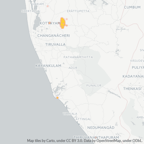 Dami ng Negosyo sa Postal Code 686502 - Kottayam, State of Kerala
