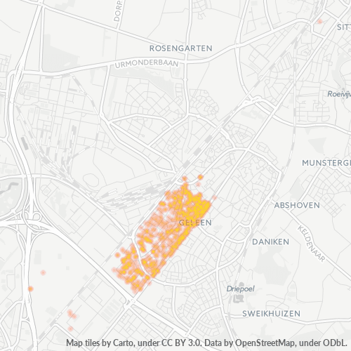Dami ng Negosyo sa Postal Code 6161 - Geleen, Provincie Limburg