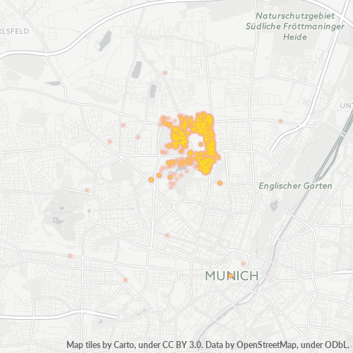 Business Concentration in Postal Code 80809 - Munich, Bavaria
