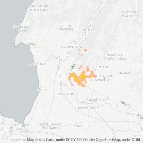 Dami ng Negosyo sa Postal Code 37015 - Italya