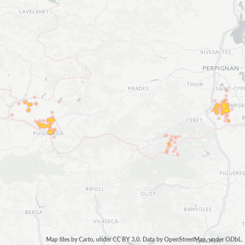 Dami ng Negosyo sa Postal Code 66760 - Urs, Midi-Pyrénées