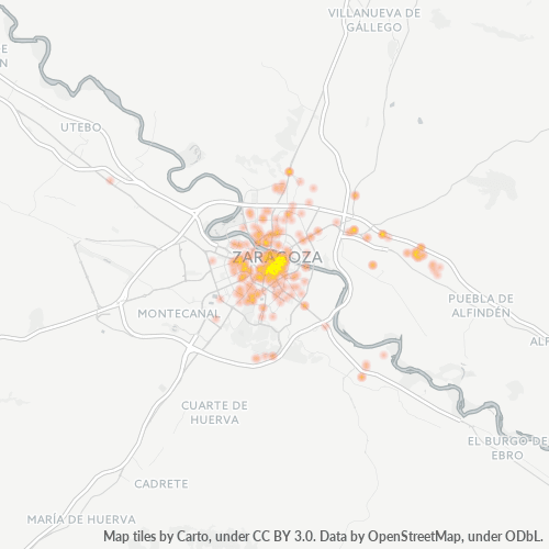 Dami ng Negosyo sa Postal Code 50001 - Zaragoza, Aragón