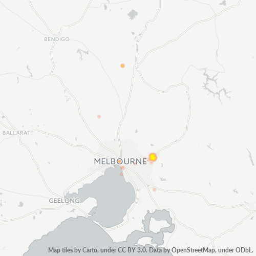 Dami ng Negosyo sa Postal Code 3138 - Mooroolbark, Victoria