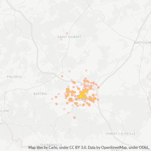 Bedrijfsconcentratie in Postcode 6840 - België