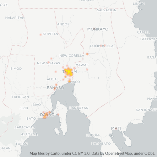 Business Concentration in Zip Code 8100 - Tagum, Davao Region