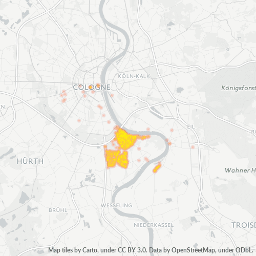 Konsentrasi Perniagaan di Poskod 50996 - Cologne, North Rhine-Westphalia