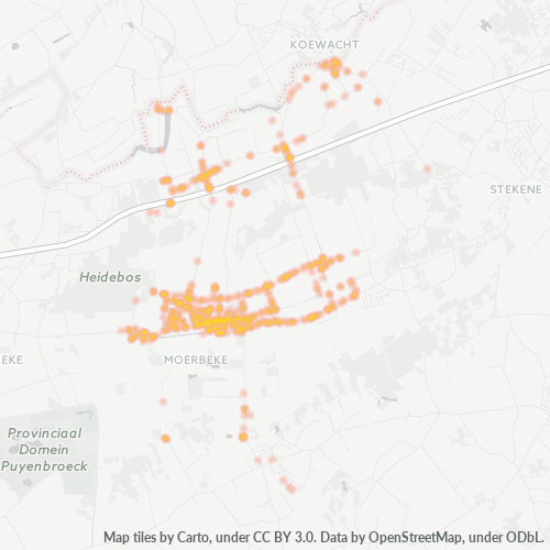 Dami ng Negosyo sa Postal Code 9180 - Moerbeke, Flandes