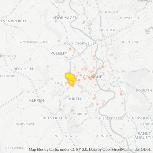 Konsentrasi Perniagaan di Poskod 50858 - Cologne, North Rhine-Westphalia