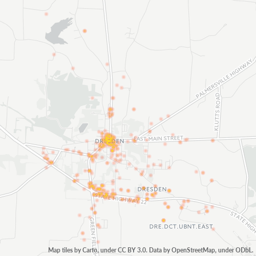 Mkusanyiko wa Biashara katika Posta 38225 - Dresden, Tennessee