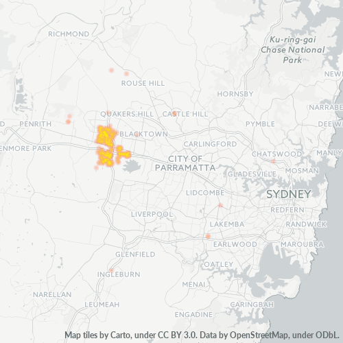 Dami ng Negosyo sa Postal Code 2766 - Rooty Hill, New South Wales