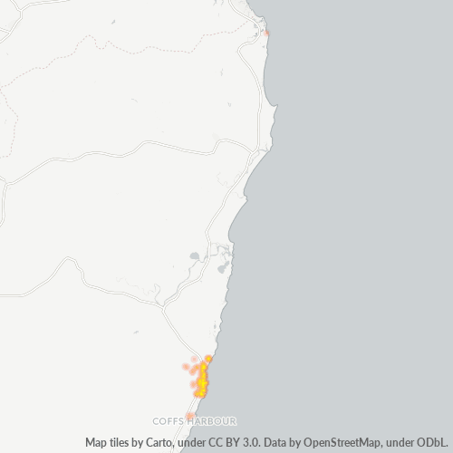 Dami ng Negosyo sa Postal Code 2456 - Red Rock, New South Wales