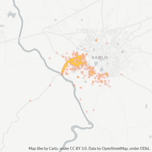 Dami ng Negosyo sa Postal Code 492013 - Raipur, State of Chhattīsgarh