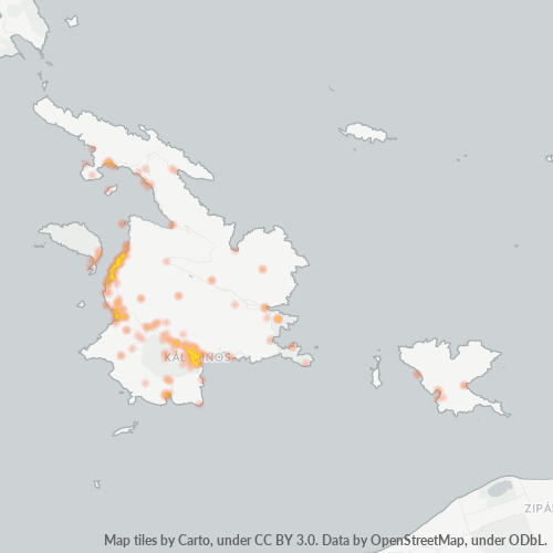 Dami ng Negosyo sa Postal Code 852 00 - Kálymnos, South Aegean
