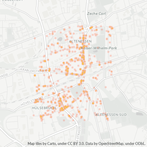 Business Concentration in Postal Code 45326 - Essen, North Rhine-Westphalia