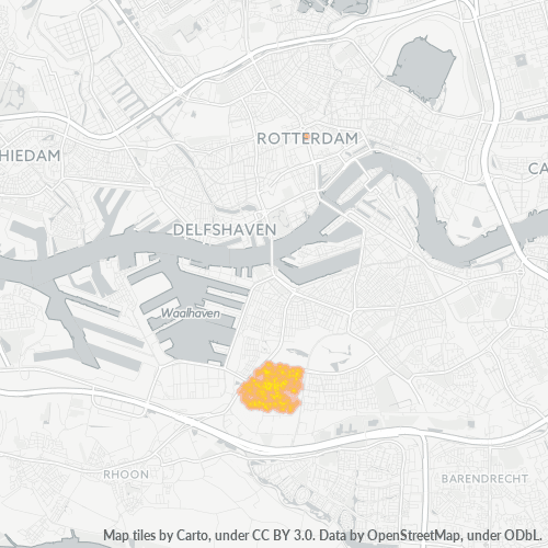 Dami ng Negosyo sa Postal Code 3086 - Rotterdam, Provincie Zuid-Holland