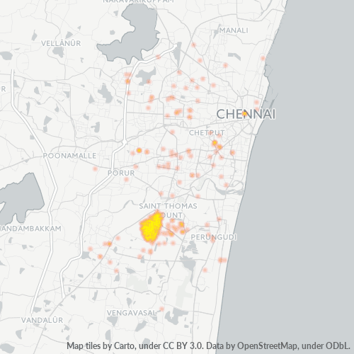 Dami ng Negosyo sa Postal Code 600061 - Saidapet, State of Tamil Nādu