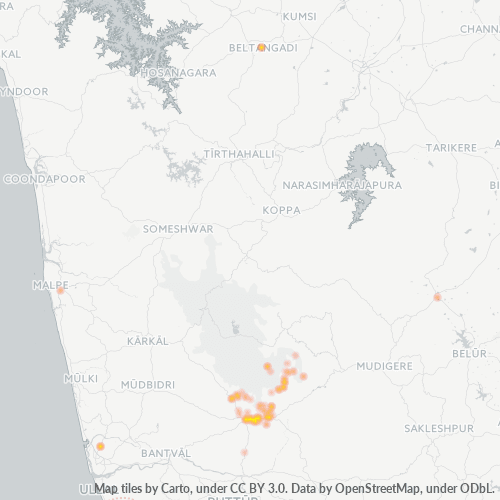 Bedrijfsconcentratie in Postcode 574214 - Karnataka