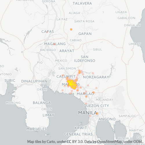 Business Concentration in Zip Code 3000 - Malolos, Central Luzon