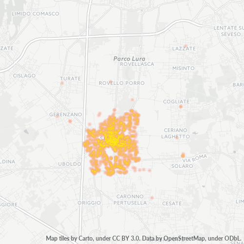 Dami ng Negosyo sa Postal Code 21047 - Saronno, Lombardy