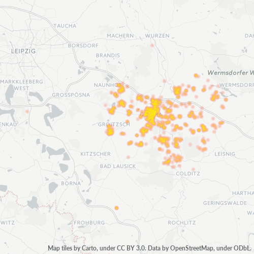 Business Concentration in Postal Code 04668 - Grimma, Saxony