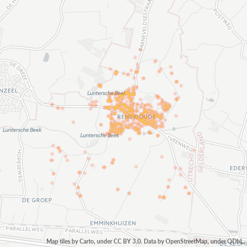 Dami ng Negosyo sa Postal Code 3927 - Renswoude, Provincie Utrecht