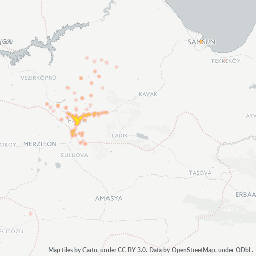 Dami ng Negosyo sa Postal Code 55700 - Havza, Samsun Province