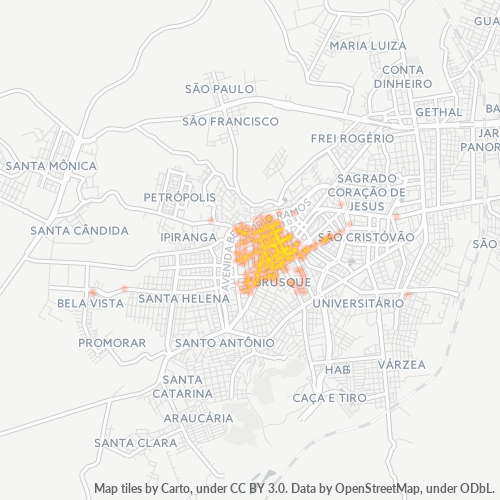 Bedrijfsconcentratie in Postcode 88501-000 - Lages, Santa Catarina (Brazilië)
