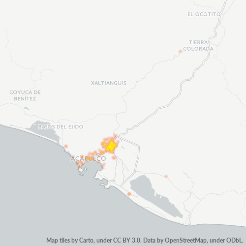 Dami ng Negosyo sa Postal Code 39715 - Acapulco, Guerrero