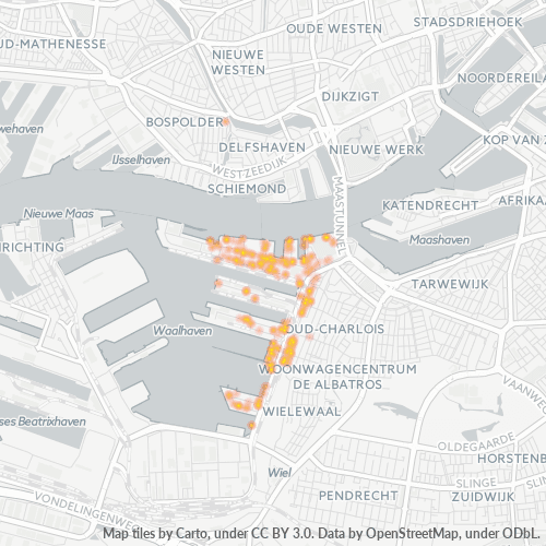 Dami ng Negosyo sa Postal Code 3087 - Rotterdam, Provincie Zuid-Holland