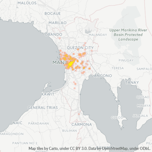 Business Concentration in Zip Code 1009 - Santa Ana, Manila