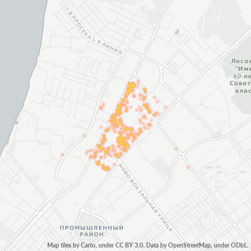 Ettevõttete kontsentratsioon asukohas Postiindeksi 443125 - Samara, Samara oblast