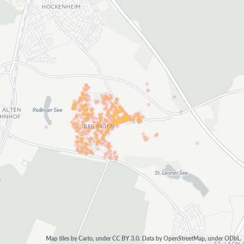Bedrijfsconcentratie in Postcode 68799 - Reilingen, Baden-Württemberg