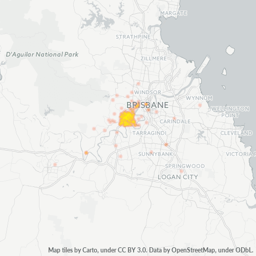 Dami ng Negosyo sa Postal Code 4068 - Indooroopilly, Queensland