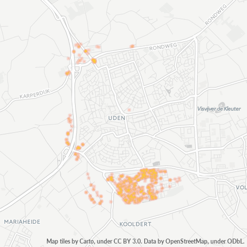 Dami ng Negosyo sa Postal Code 5406 - Uden, Provincie Noord-Brabant