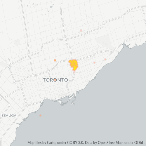 Bedrijfsconcentratie in Postcode M3A - Yorkville, Ontario