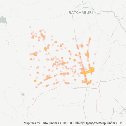 Bedrijfsconcentratie in Postcode 70140 - Pak Tho, Changwat Ratchaburi