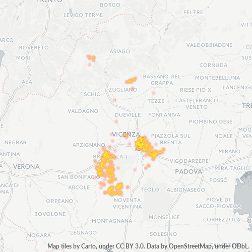Dami ng Negosyo sa Postal Code 36040 - Vicenza, Veneto