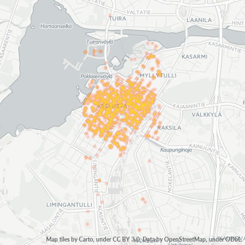 Mkusanyiko wa Biashara katika Posta 90100 - Oulu, Pohjois-Pohjanmaa