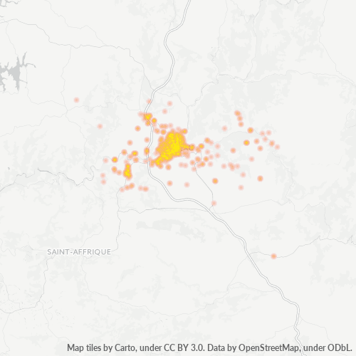 Dami ng Negosyo sa Postal Code 12100 - Creissels, Midi-Pyrénées