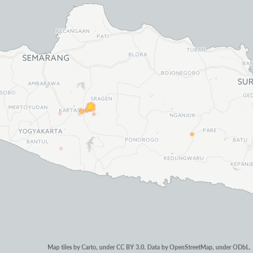 Business Concentration in Postal Code 57762 - Central Java