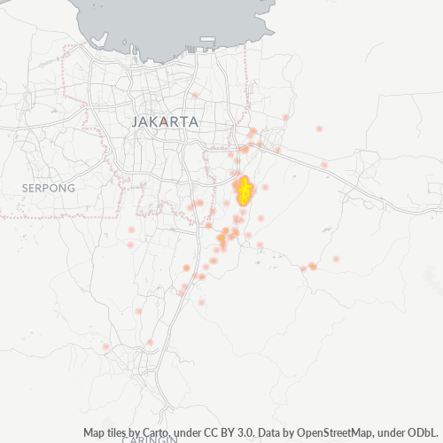 Dami ng Negosyo sa Postal Code 16969 - Bogor, Kanlurang Java