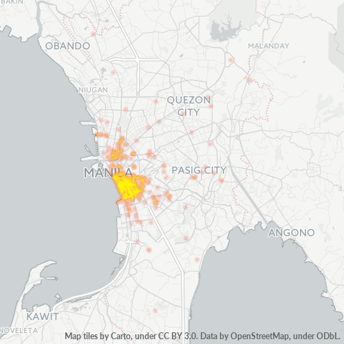 Business Concentration in Zip Code 1004 - Manila, Metro Manila