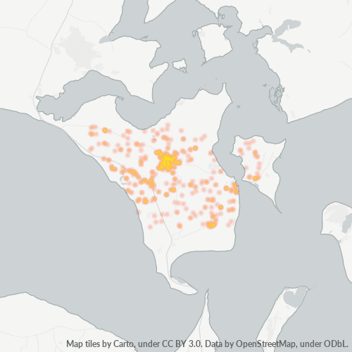 Dami ng Negosyo sa Postal Code 7790 - Region Midtjylland