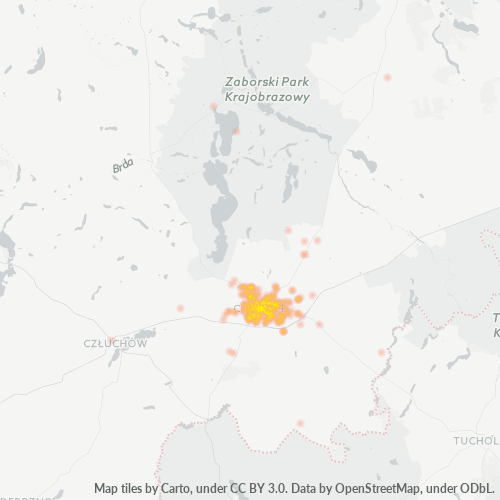 Dami ng Negosyo sa Postal Code 89-600 - Chojnice, Województwo Pomorskie