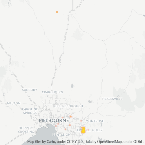 Dami ng Negosyo sa Postal Code 3180 - Knoxfield, Victoria
